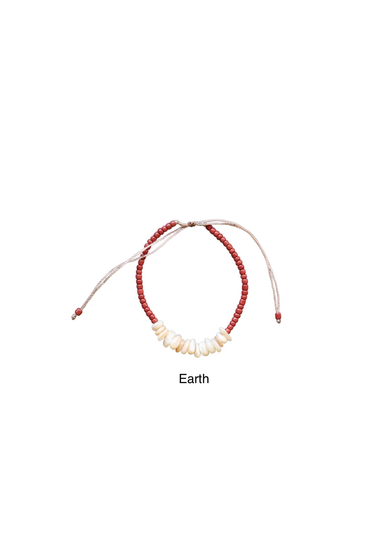 Rote Shell Beaded Anklet