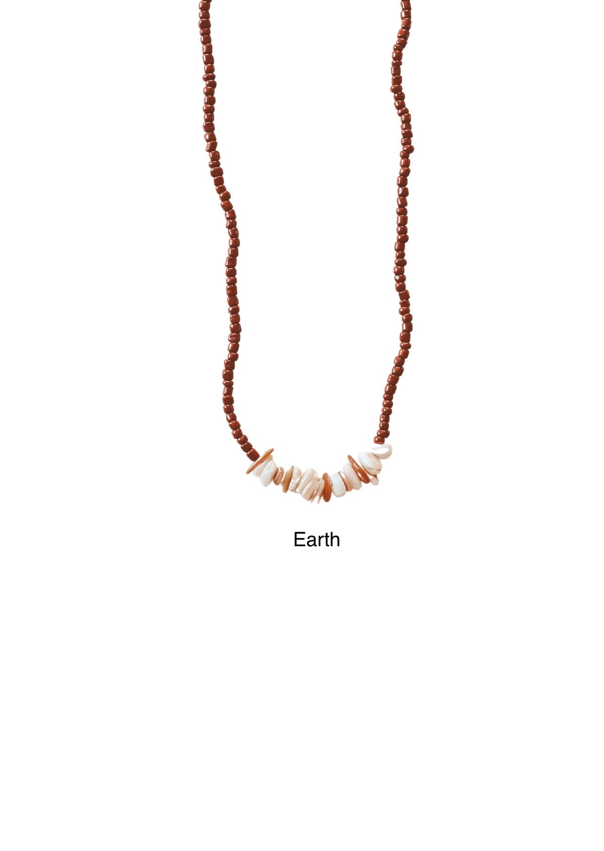 Rote Shell Beaded Necklace