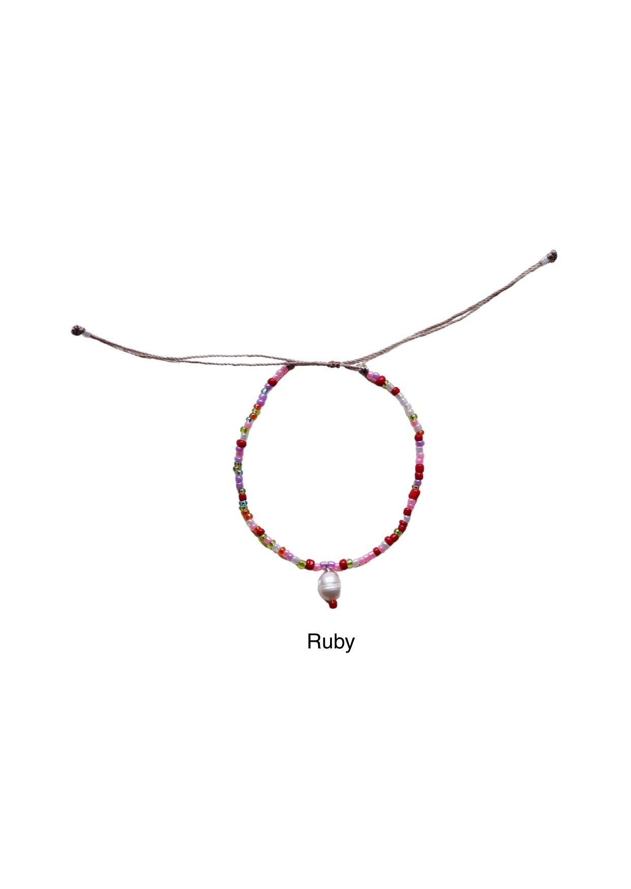 Medewi Pearl Beaded Anklet