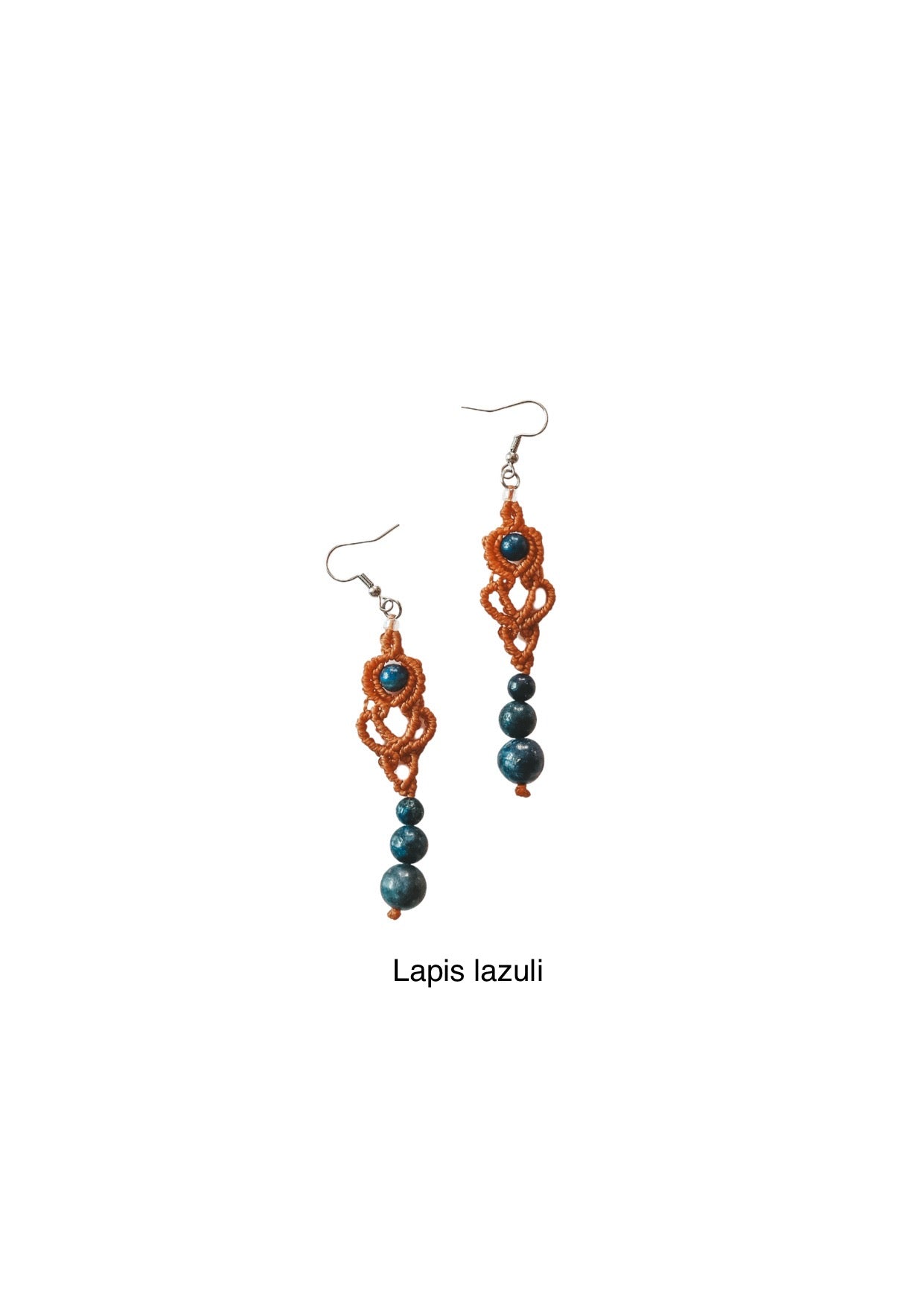 Azalea Gemstone Macrame Earrings