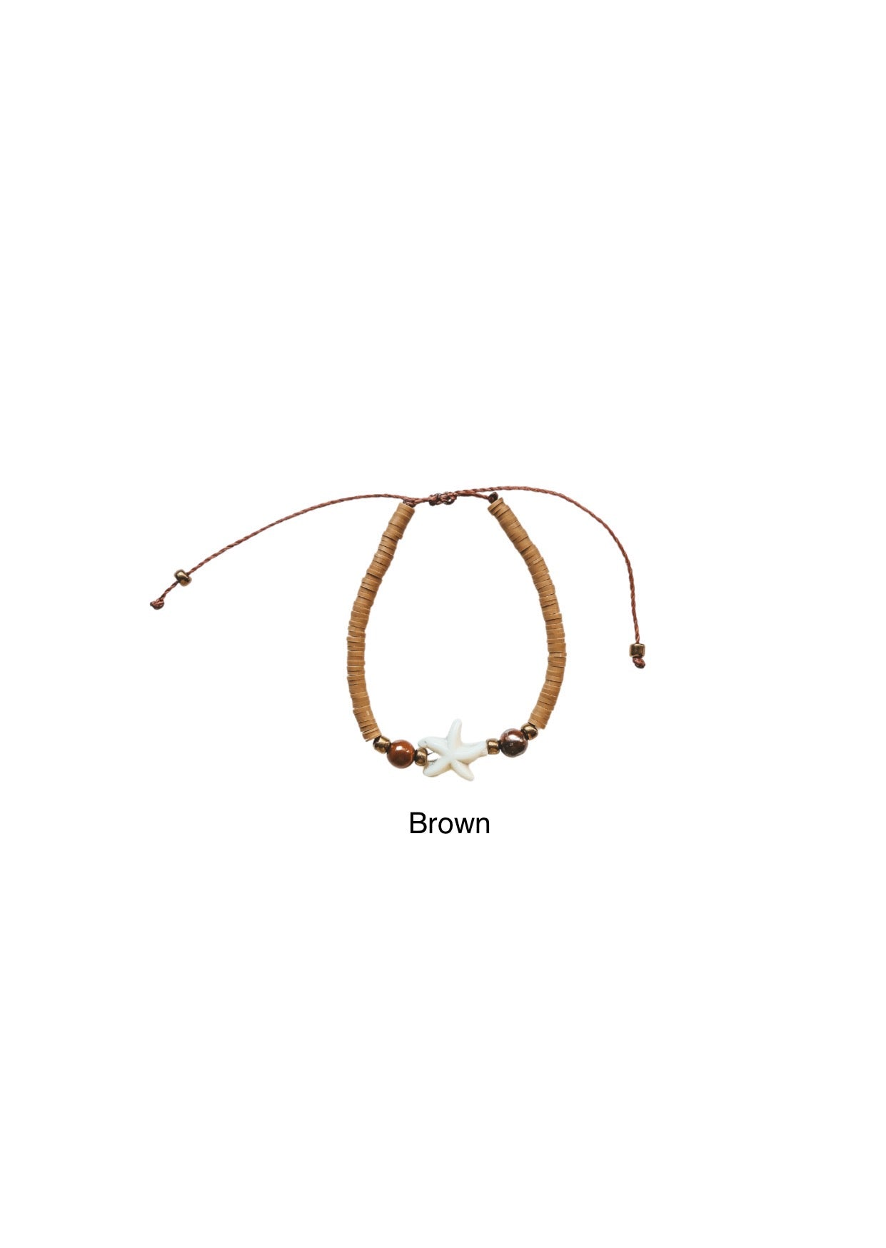 Ungasan Starfish Charm Beaded Anklet