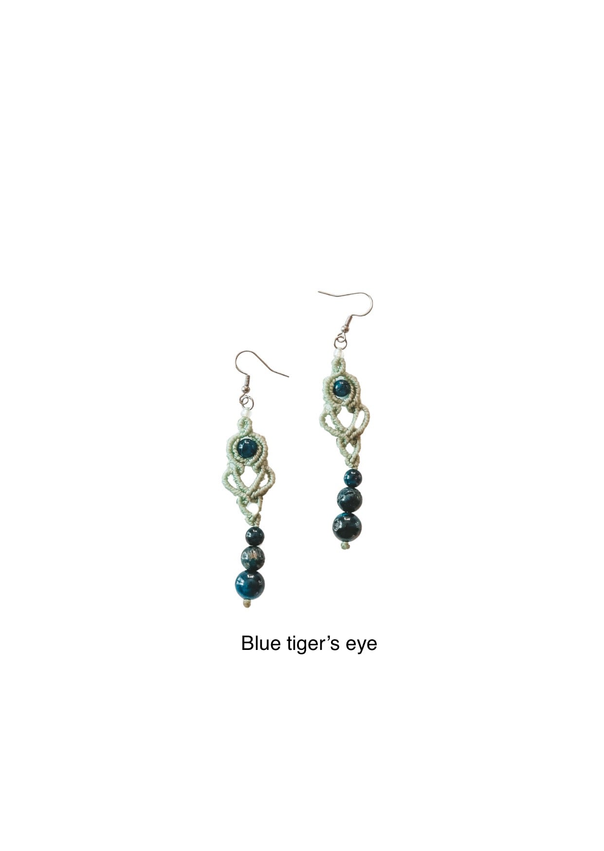 Azalea Gemstone Macrame Earrings